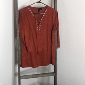 New directions suede shirt